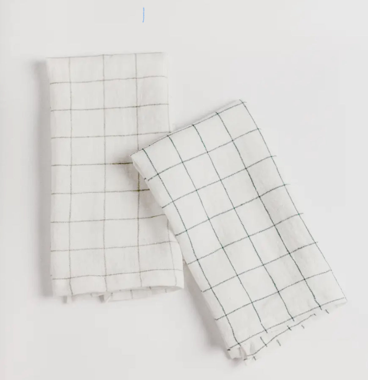 Windowpane Linen Napkins-Set of 4