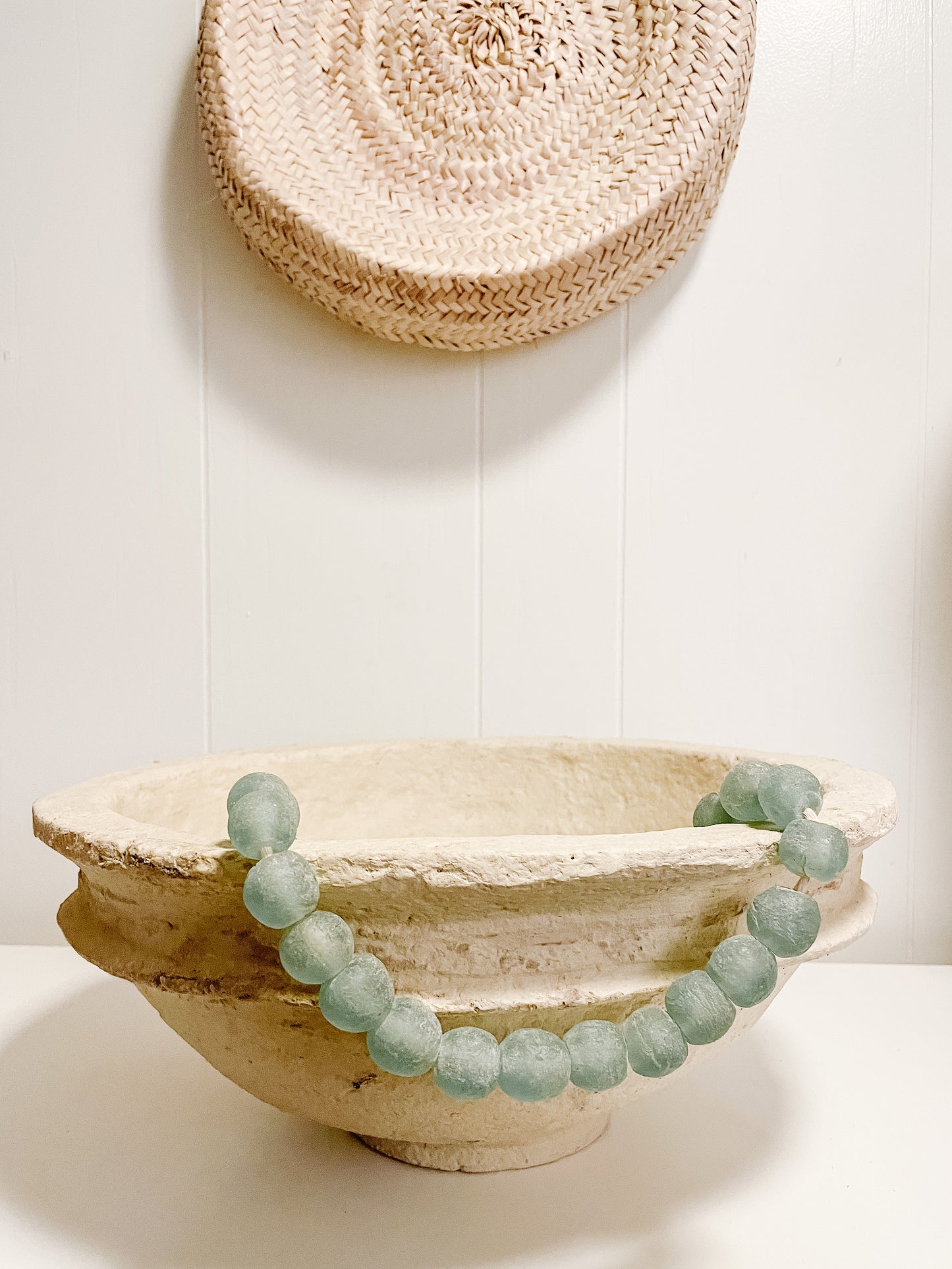 African Recycled Glass Beads- Teal