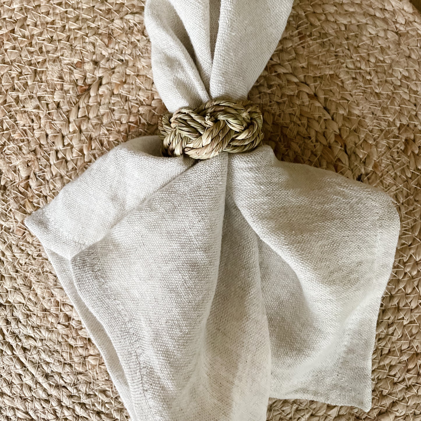Braided Seagrass Napkin Ring