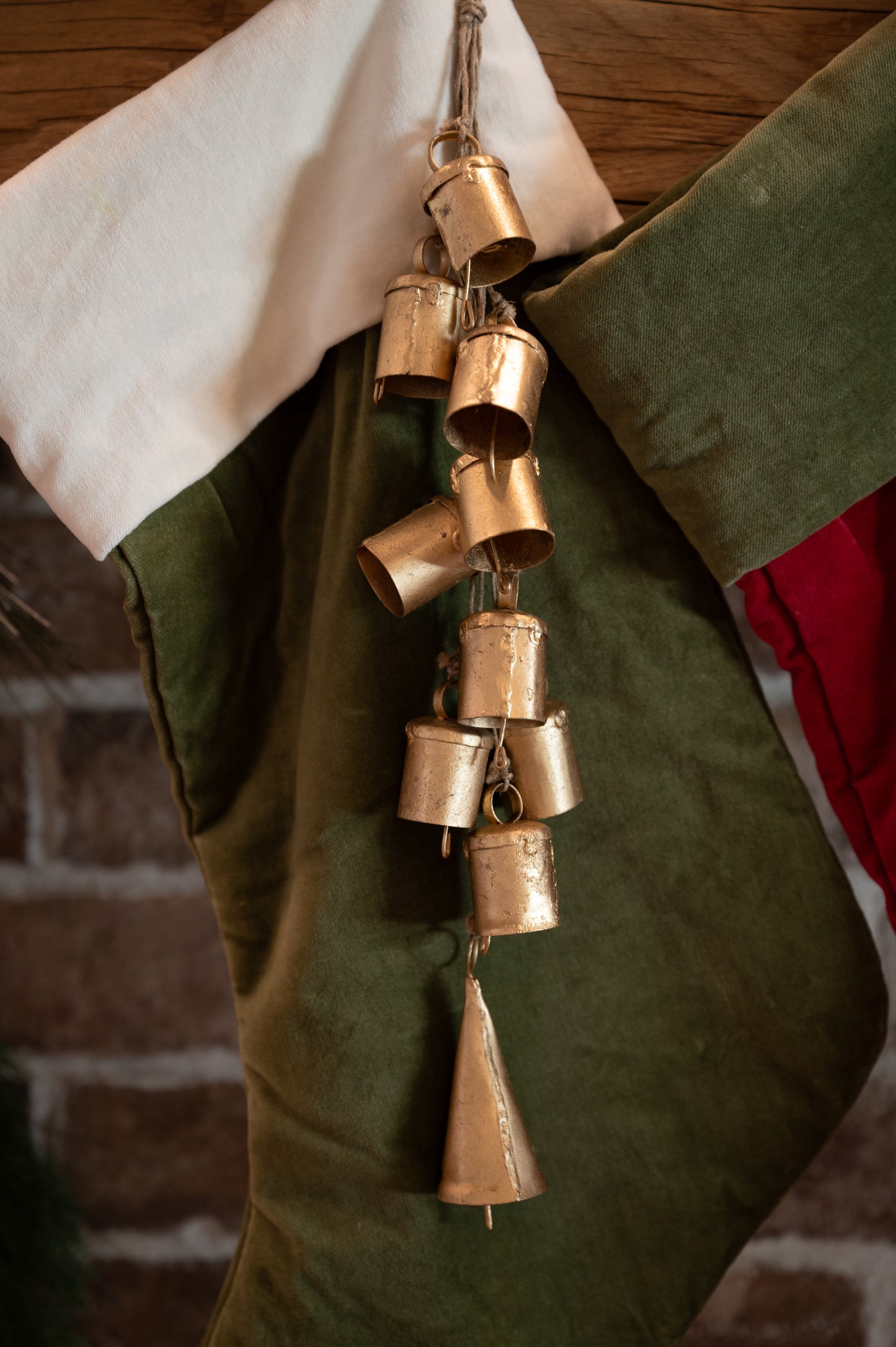 Handmade Gold Hanging Mini Bells