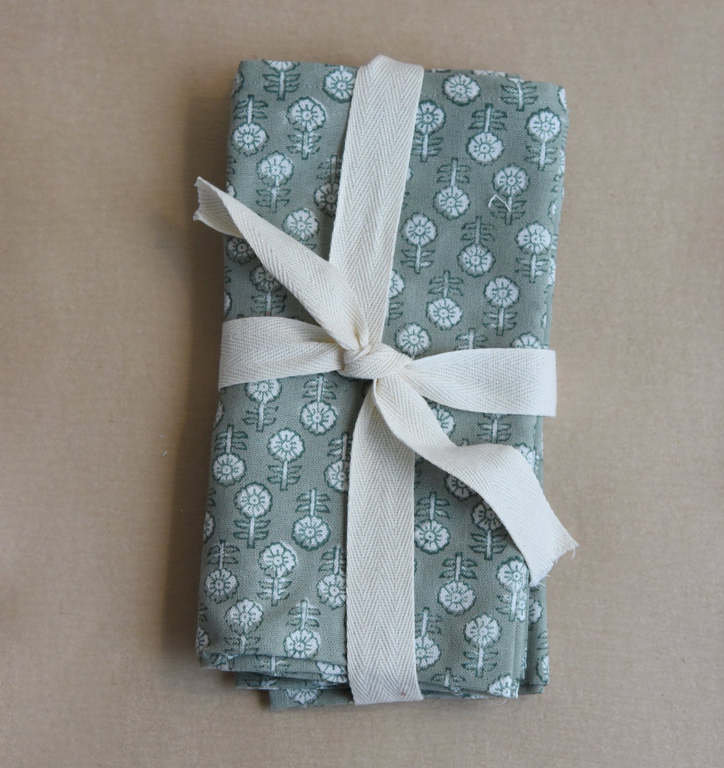 Ruthie Hand Block Print Napkins / Set of 4