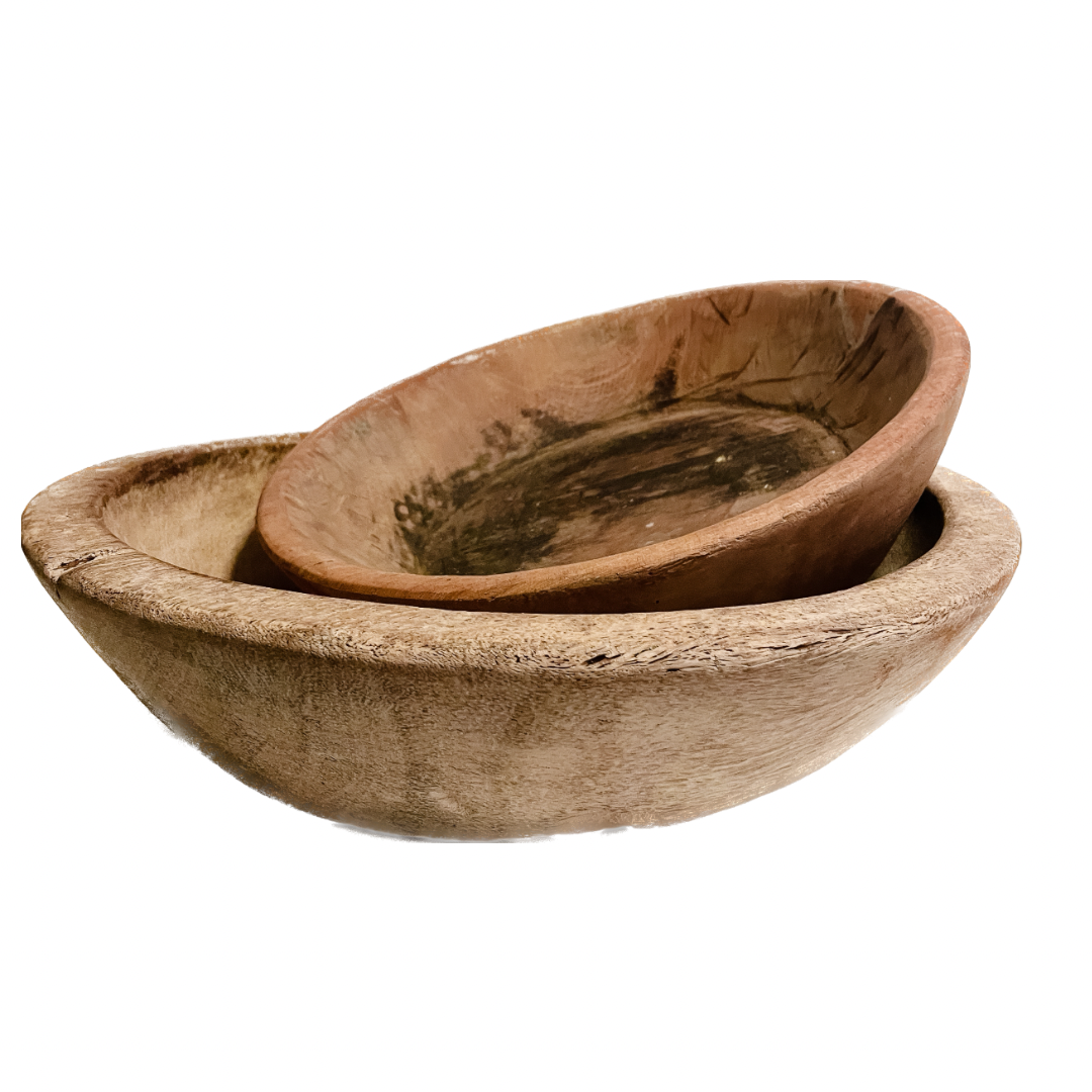 wood dough bowls