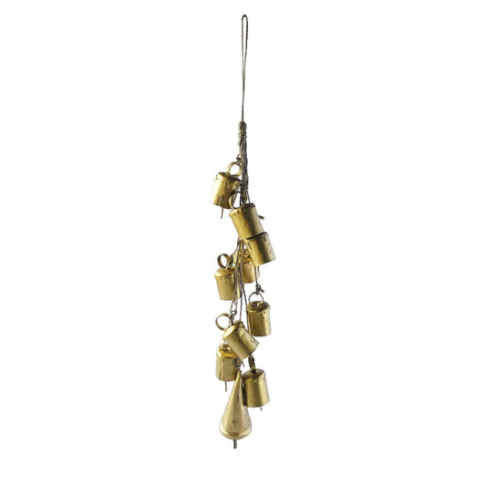 Handmade Gold Hanging Mini Bells