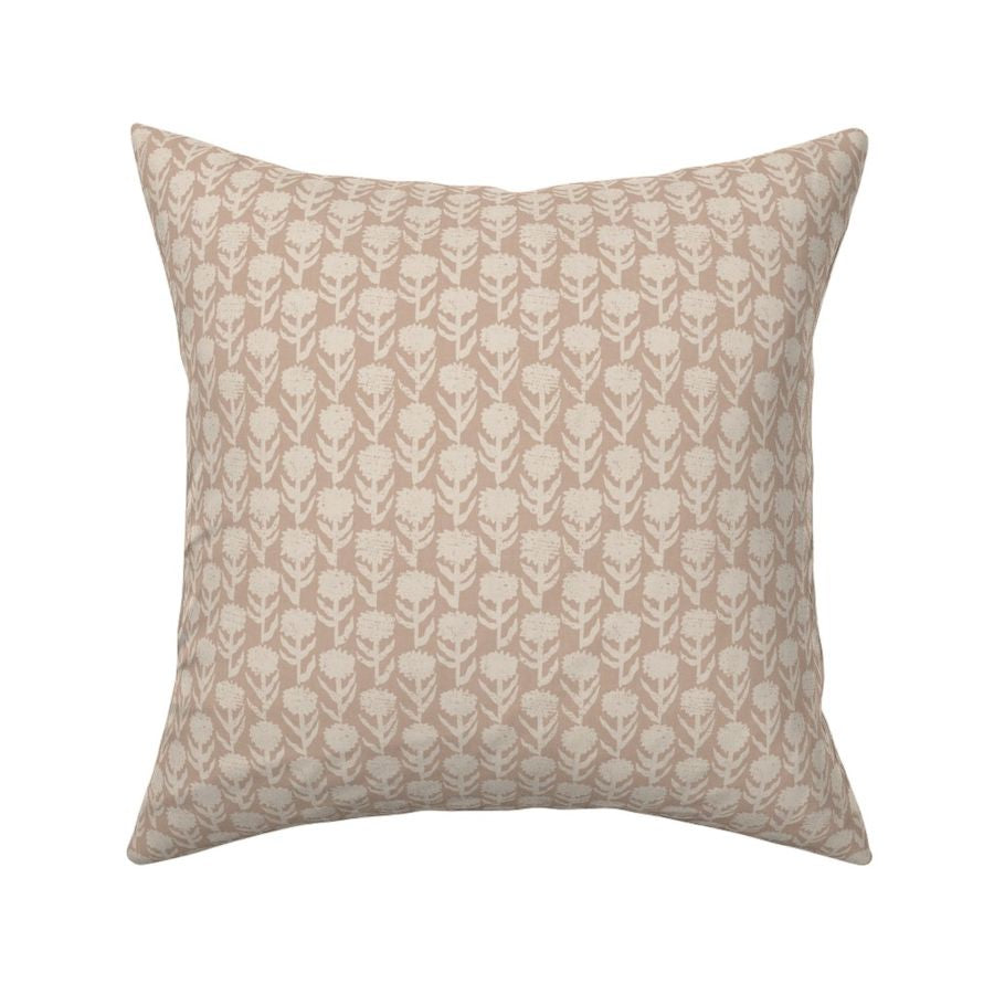 Stella Floral Pillow Cover- Blush
