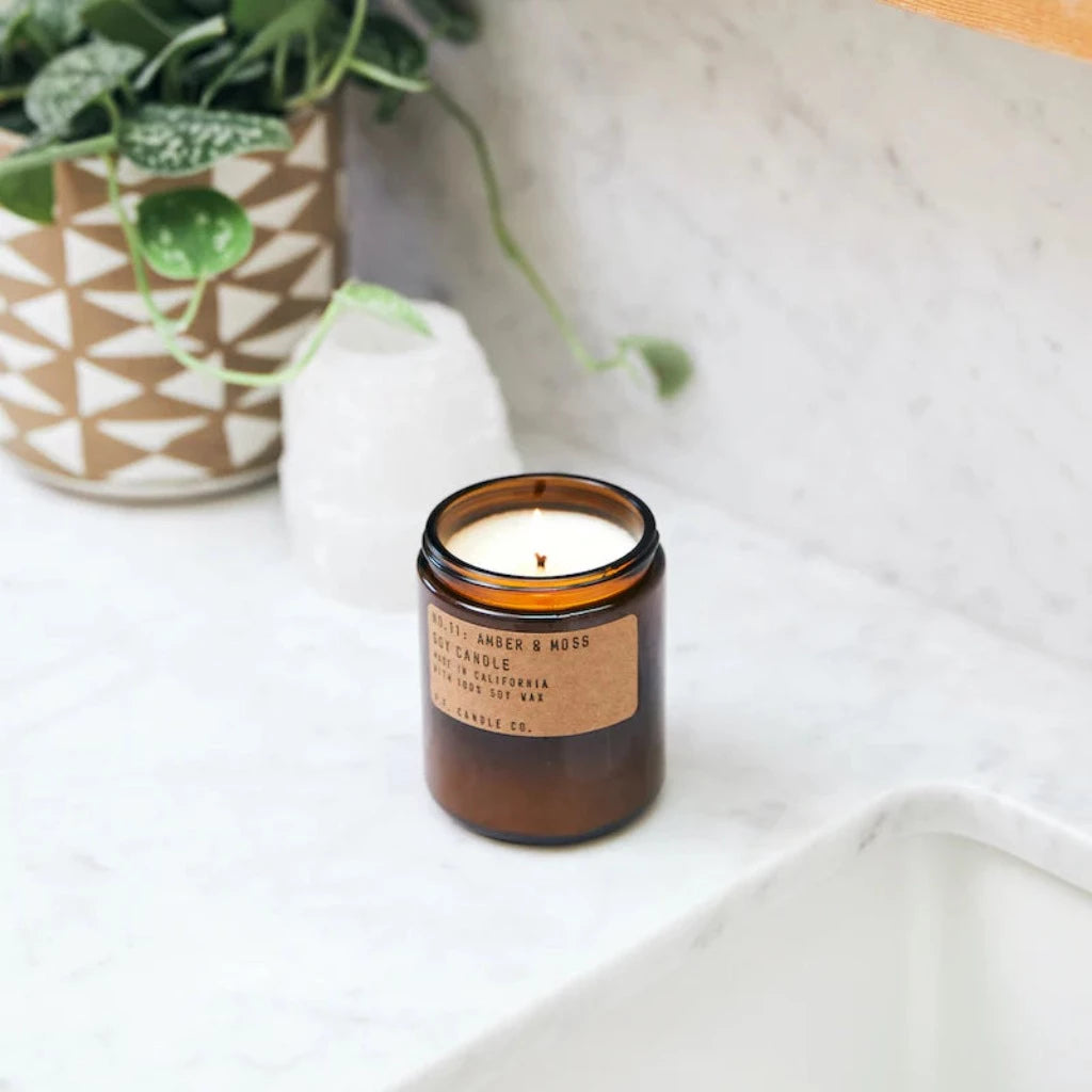 pf candle amber and moss