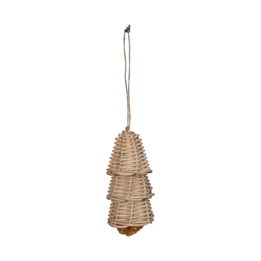 Rattan Bell Ornament