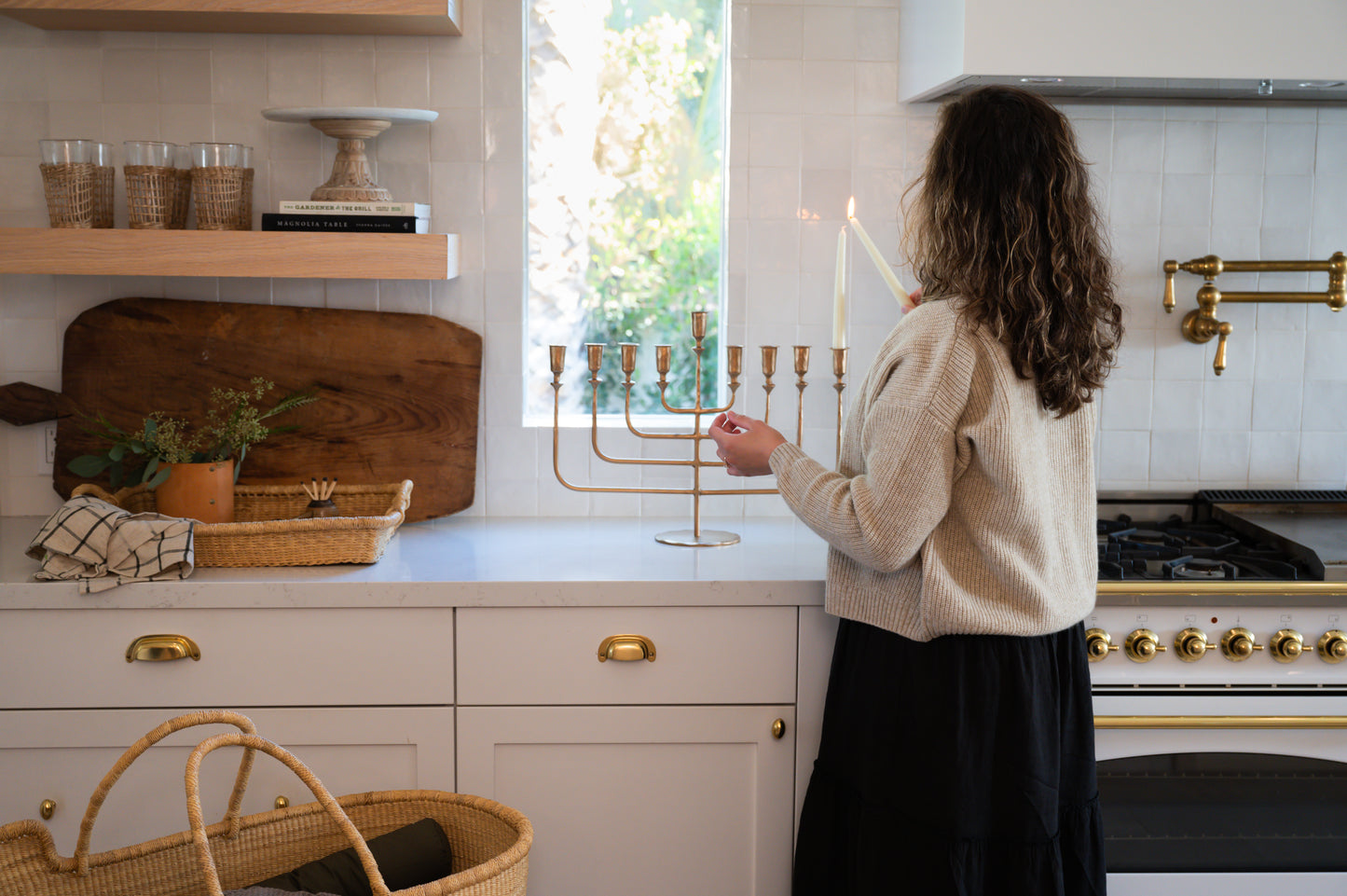 Hand Forged Brass Menorah
