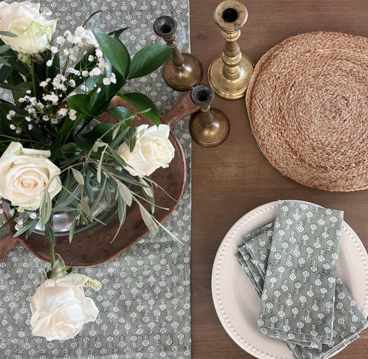 Ruthie Block Print Table Runner