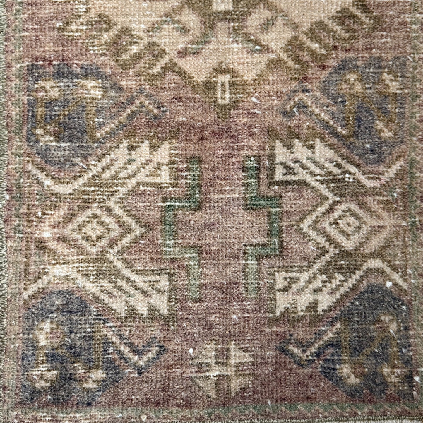 tiny vintage rug
