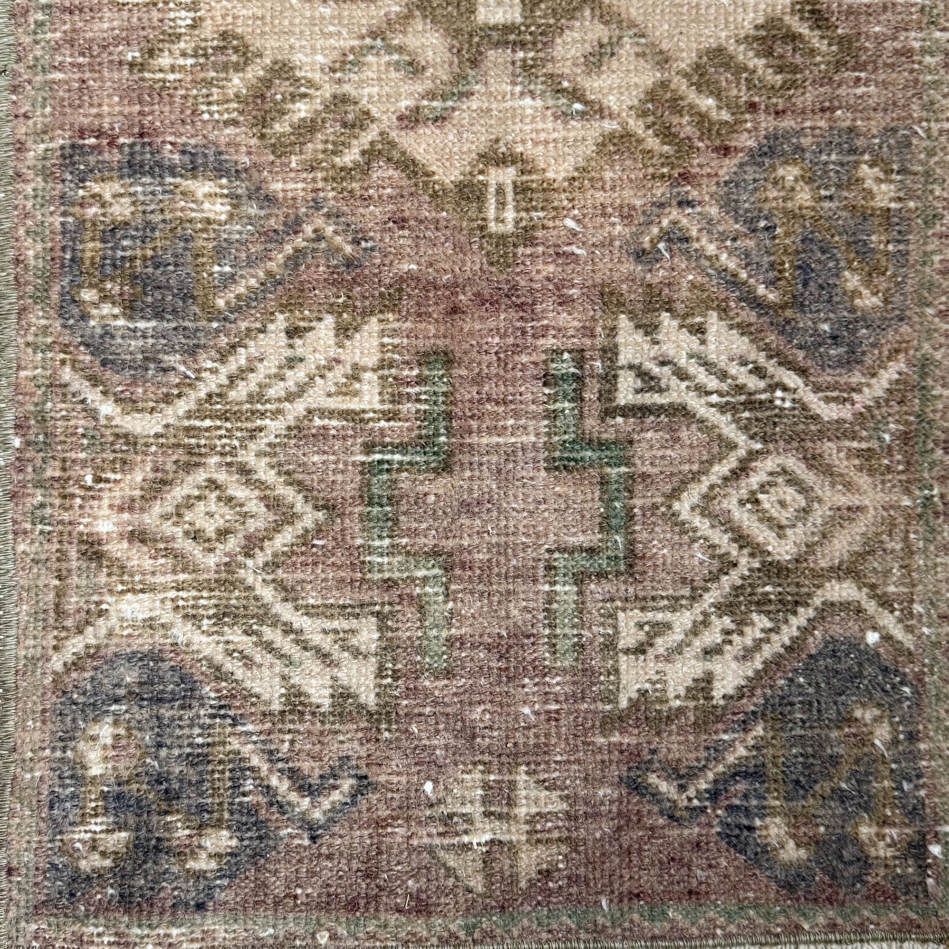 tiny vintage rug