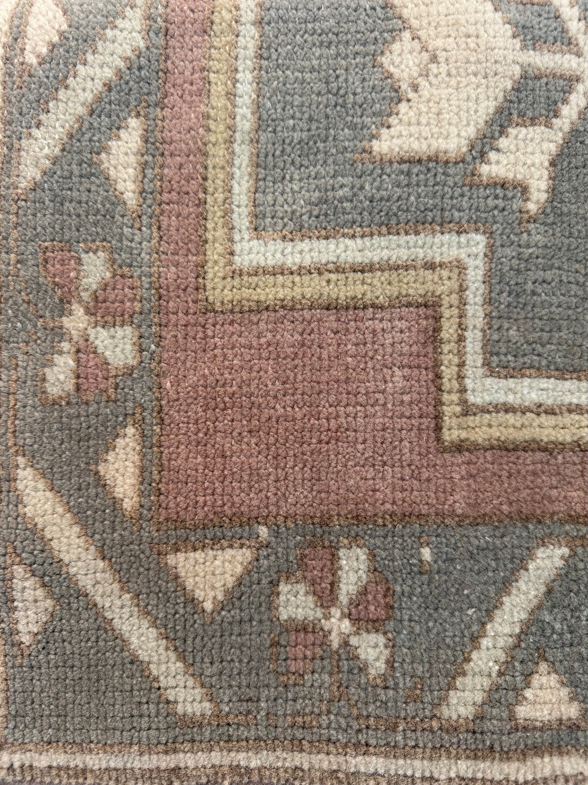 Close-up of a vintage turkish rug
