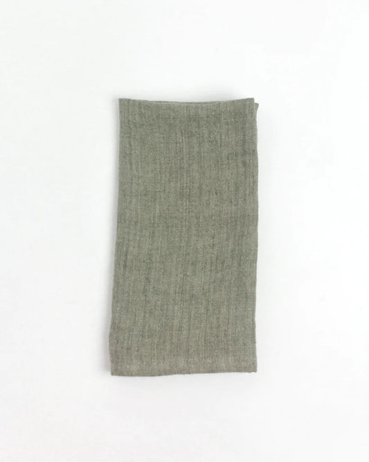 Olive Linen Napkins- Set of 4