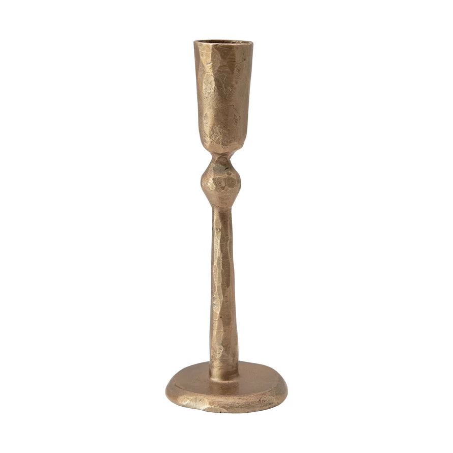 Hand Forged Metal Candle Holder-Tall