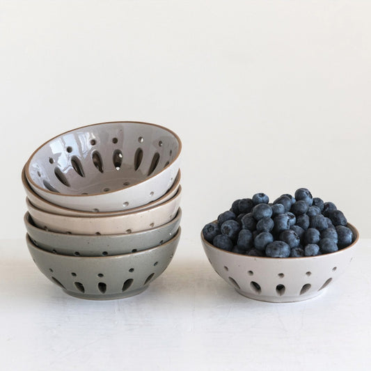 Stoneware Berry Bowl -Round