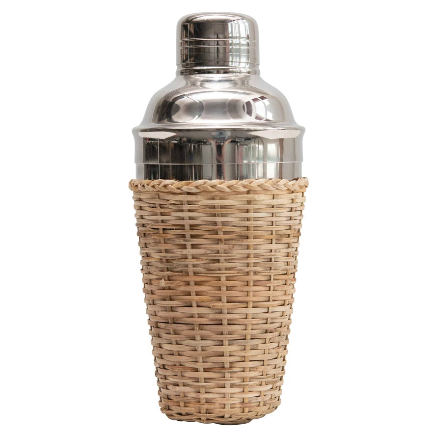 Rattan Cocktail Shaker