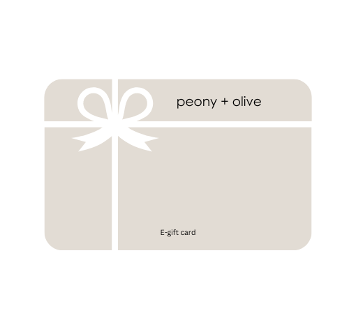 peony + olive e-gift card